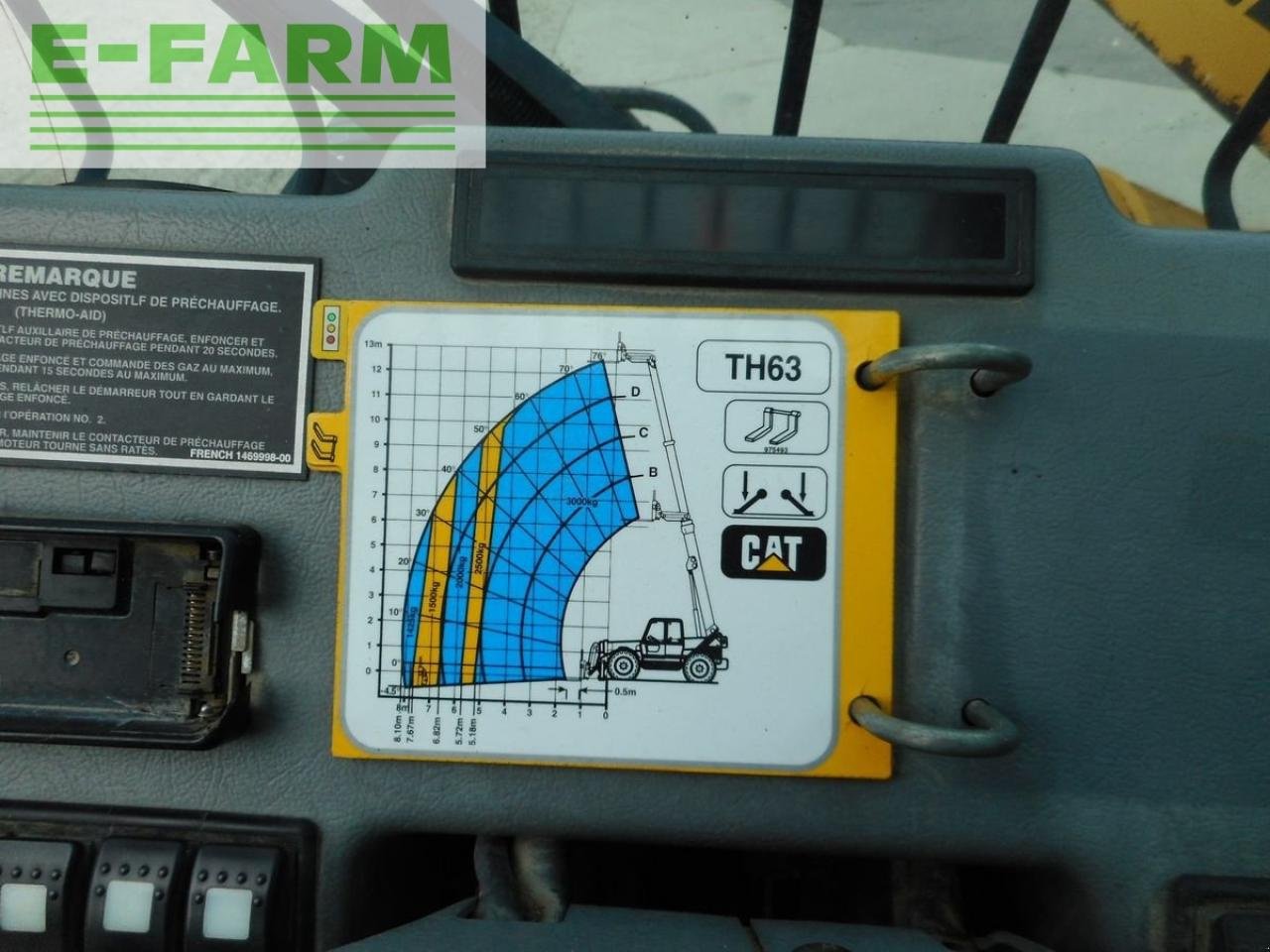 Teleskoplader типа Caterpillar th63 ( 12,5m + 3t ) mit schaufel und gabel, Gebrauchtmaschine в ST. NIKOLAI/DR. (Фотография 15)