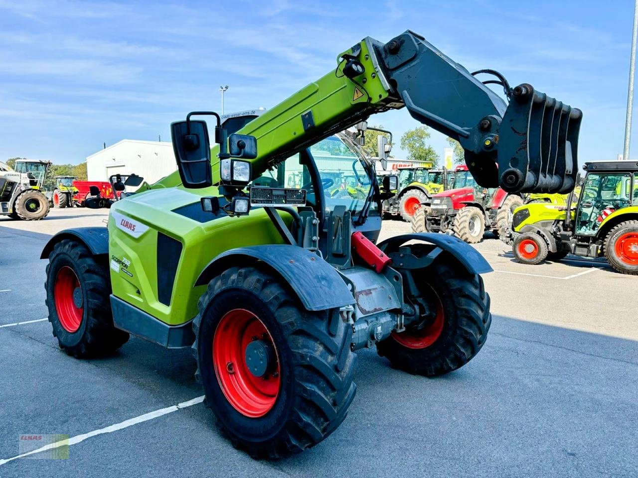 Teleskoplader Türe ait CLAAS SCORPION 732 VARIPOWER, 40 km/h, Klima, Zentralschmierung, Gebrauchtmaschine içinde Molbergen (resim 8)