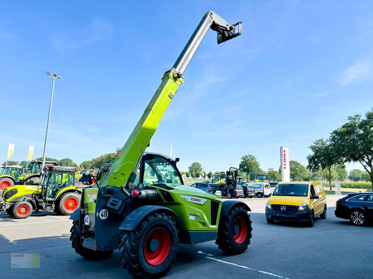 Teleskoplader Türe ait CLAAS SCORPION 732 VARIPOWER, 40 km/h, Klima, Zentralschmierung, Gebrauchtmaschine içinde Molbergen (resim 11)