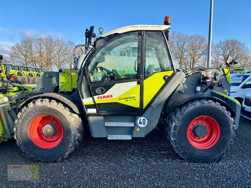 Teleskoplader of the type CLAAS SCORPION 746 VARIPOWER, Druckluft, 40 kmh, 522 h !, Gebrauchtmaschine in Neerstedt (Picture 1)