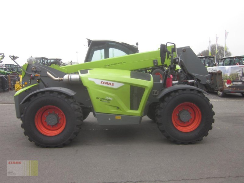 Teleskoplader del tipo CLAAS SCORPION 746 VARIPOWER, Klima, 40 km/h, 500er Räde, Gebrauchtmaschine In Neerstedt (Immagine 7)