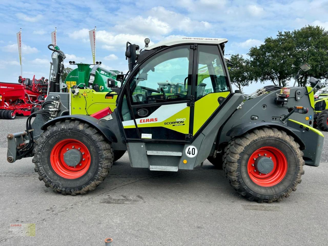 Teleskoplader des Typs CLAAS SCORPION 960 VARIPOWER PLUS, Klima, 40 km/h, Zentralschmierung, nur 985 h !, Gebrauchtmaschine in Molbergen (Bild 2)