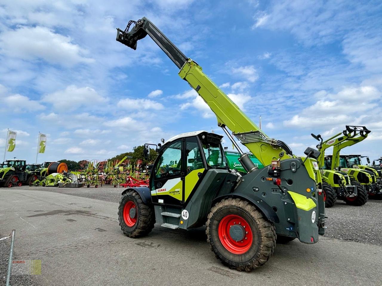 Teleskoplader Türe ait CLAAS SCORPION 960 VARIPOWER PLUS, Klima, 40 km/h, Zentralschmierung, nur 985 h !, Gebrauchtmaschine içinde Molbergen (resim 10)