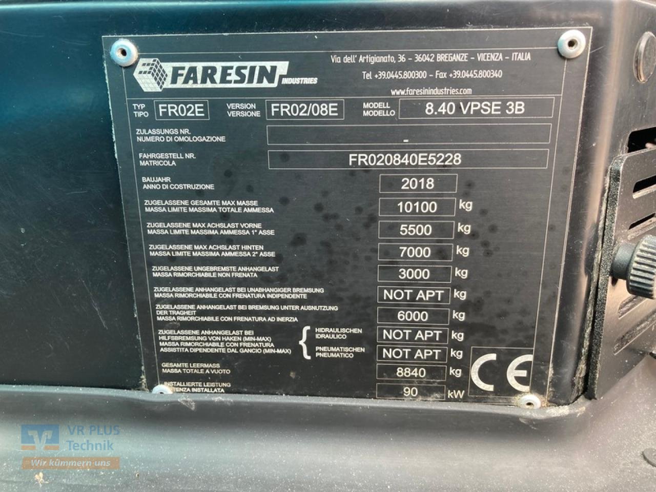 Teleskoplader типа Faresin 840, Gebrauchtmaschine в Osterburg (Фотография 2)