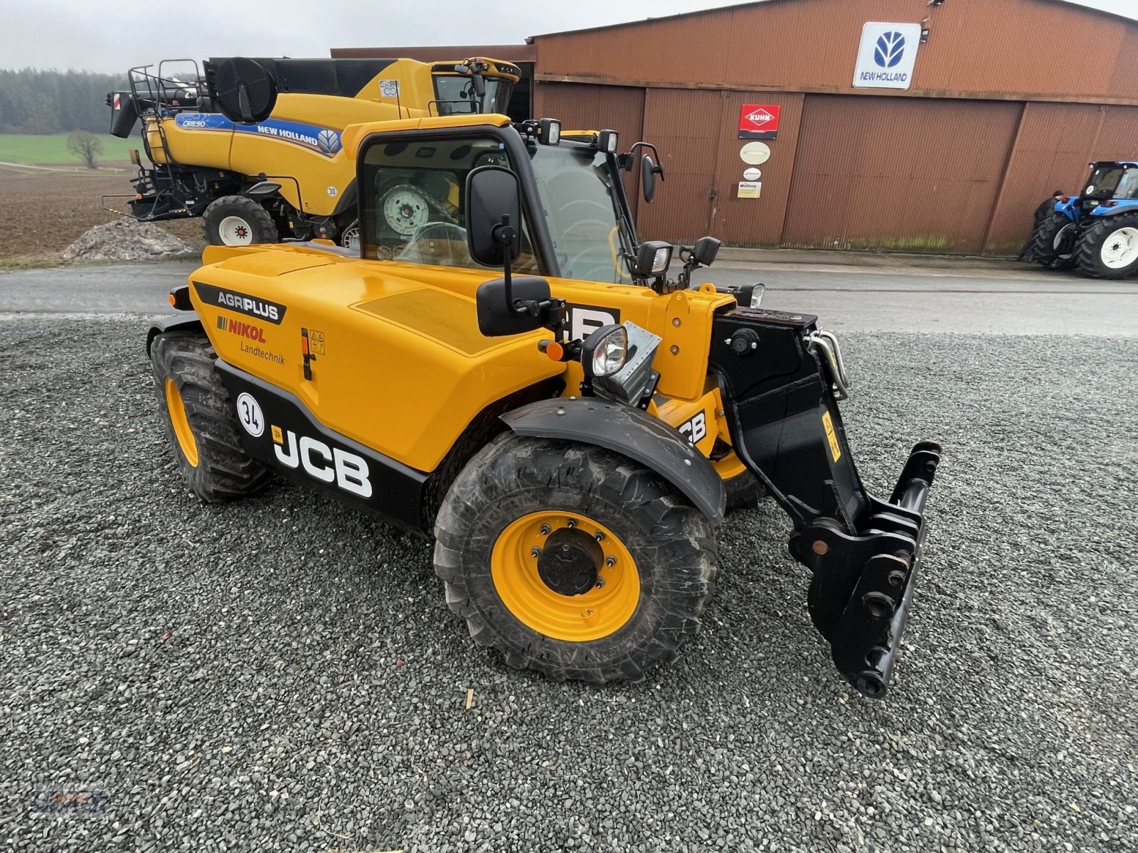 Teleskoplader tip JCB 525-60 Agri Plus Garantie bis 11/2025, Gebrauchtmaschine in Lichtenfels (Poză 2)