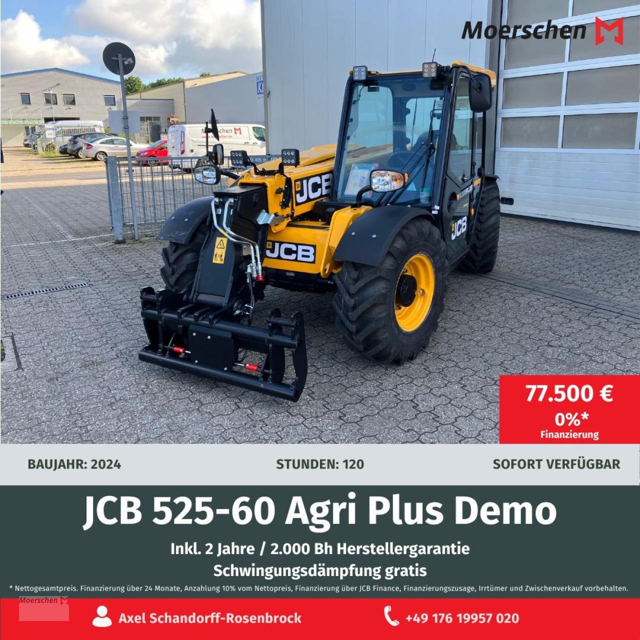 Teleskoplader του τύπου JCB 525-60 Agri Plus, Neumaschine σε Tönisvorst (Φωτογραφία 1)