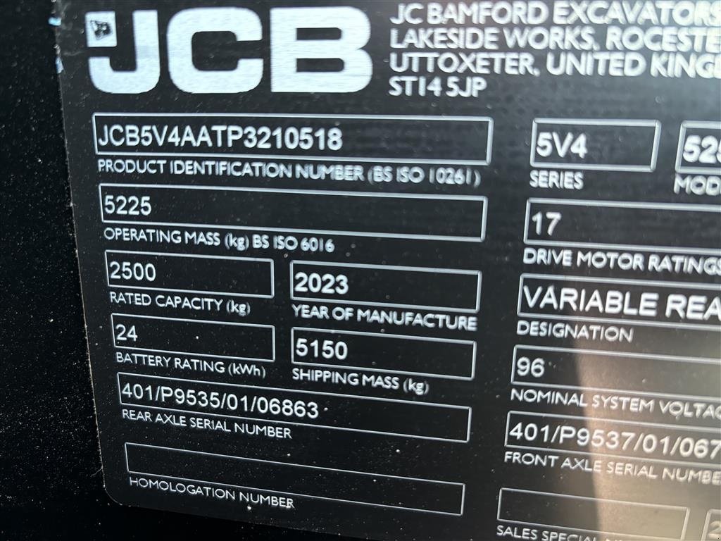 Teleskoplader tip JCB 525-60E Hi Viz, Gebrauchtmaschine in Skærbæk (Poză 8)