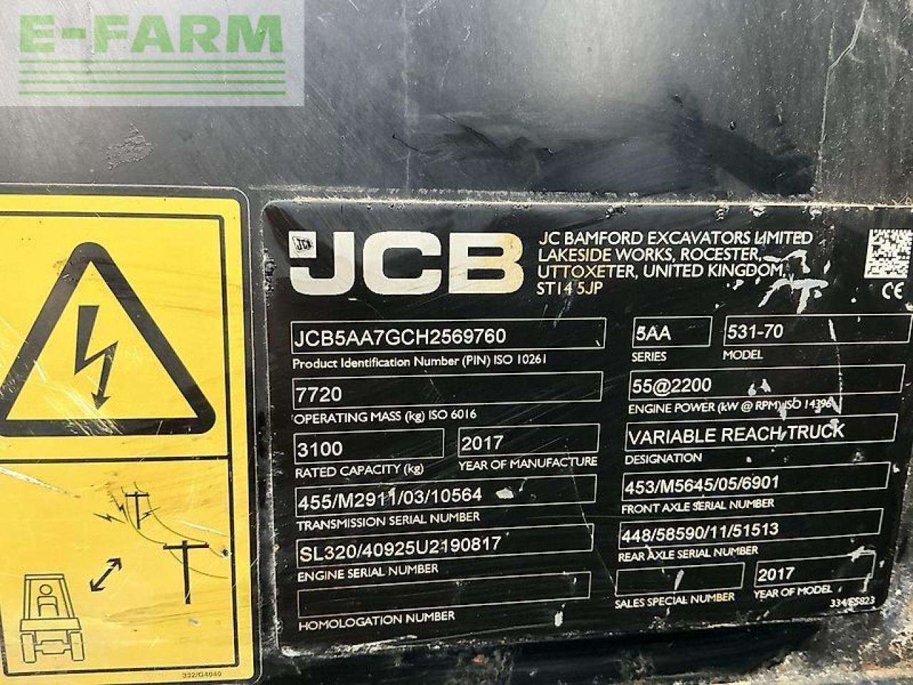 Teleskoplader za tip JCB 531-70 telehandler (st19968), Gebrauchtmaschine u SHAFTESBURY (Slika 15)