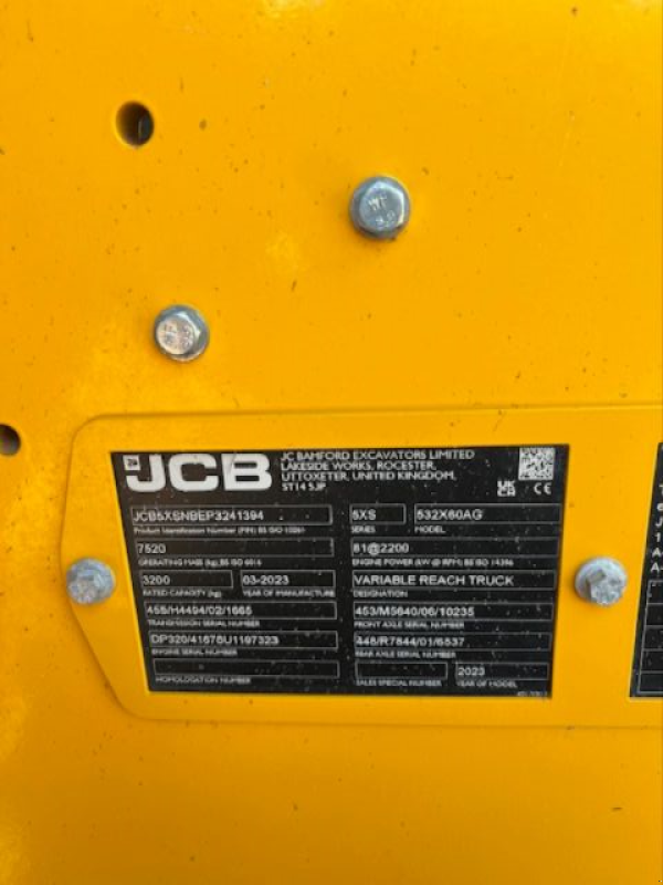 Teleskoplader typu JCB 532-60 AGRI, Gebrauchtmaschine w CHAMPLECY (Zdjęcie 10)