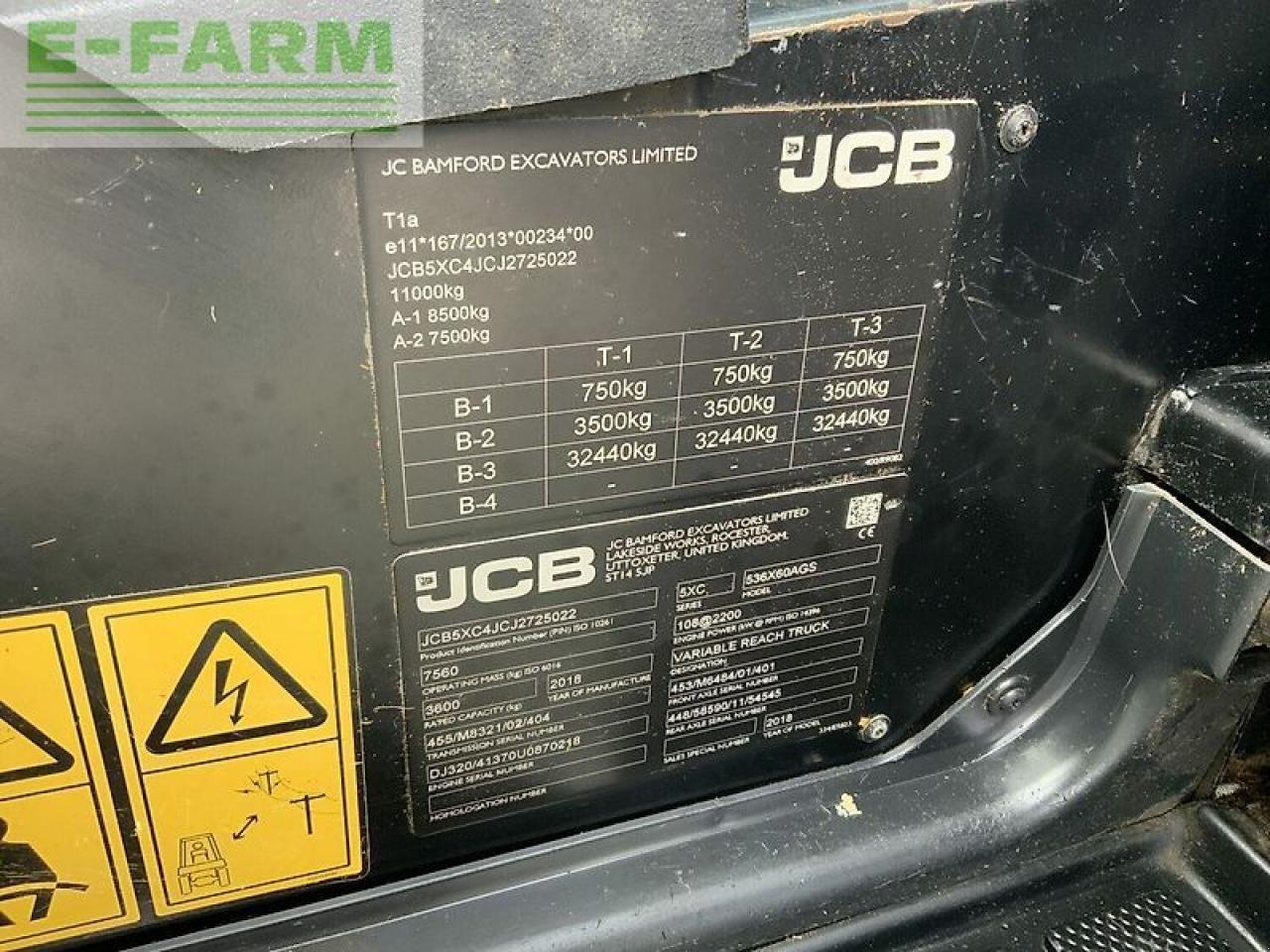 Teleskoplader του τύπου JCB 536-60 agri super telehandler (st20526), Gebrauchtmaschine σε SHAFTESBURY (Φωτογραφία 17)