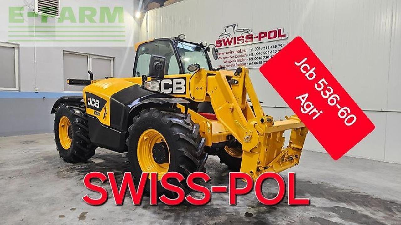 Teleskoplader typu JCB 536-60 agri, Gebrauchtmaschine w MORDY (Zdjęcie 1)