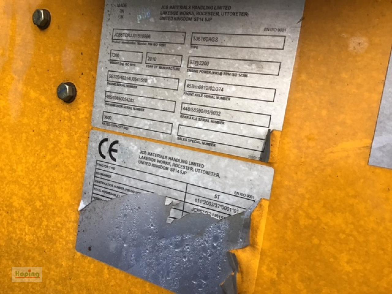 Teleskoplader del tipo JCB 536-60, Gebrauchtmaschine In Bakum (Immagine 10)