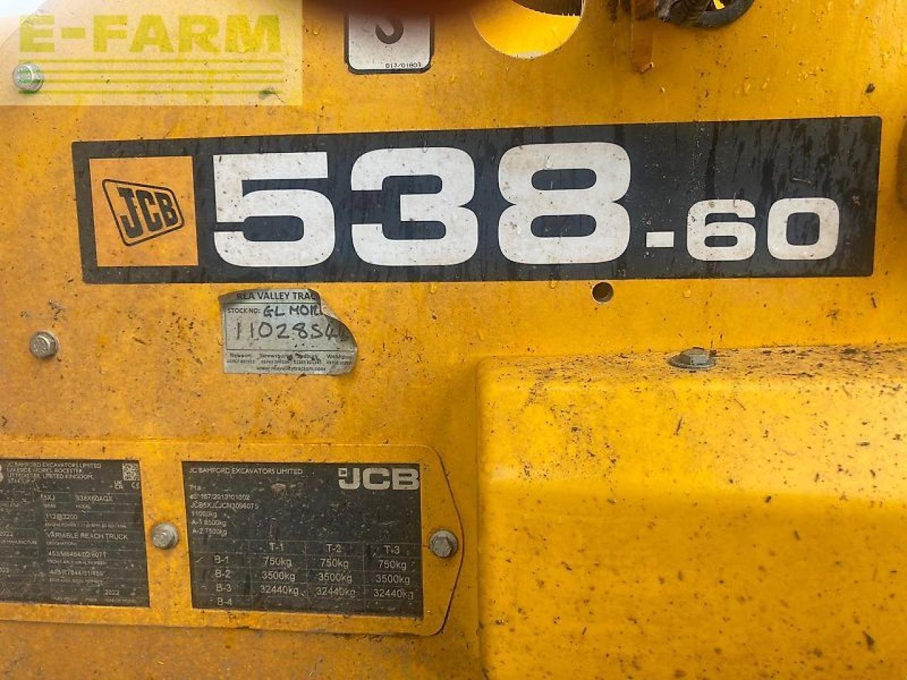 Teleskoplader typu JCB 538-60, Gebrauchtmaschine w SHREWSBURRY (Zdjęcie 4)