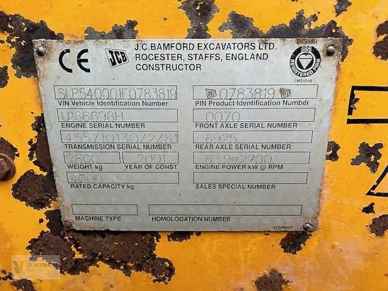 Teleskoplader del tipo JCB 540-70, Gebrauchtmaschine en Colmar-Berg (Imagen 5)