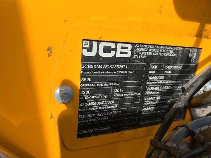 Teleskoplader typu JCB 542-70 Agri Pro, Gebrauchtmaschine v Altenstadt (Obrázok 11)