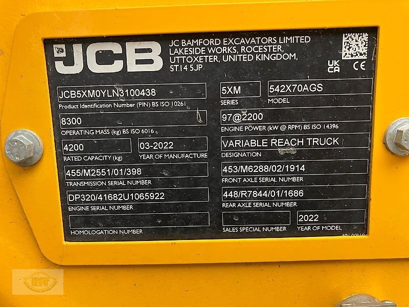 Teleskoplader типа JCB 542-70, Gebrauchtmaschine в Waldkappel (Фотография 9)