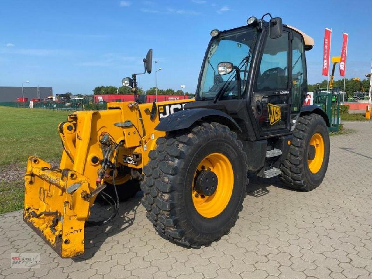 Teleskoplader tipa JCB 550-80 AGRI-SUPER, ANBAUGERÄTEN, Gebrauchtmaschine u Oyten (Slika 1)