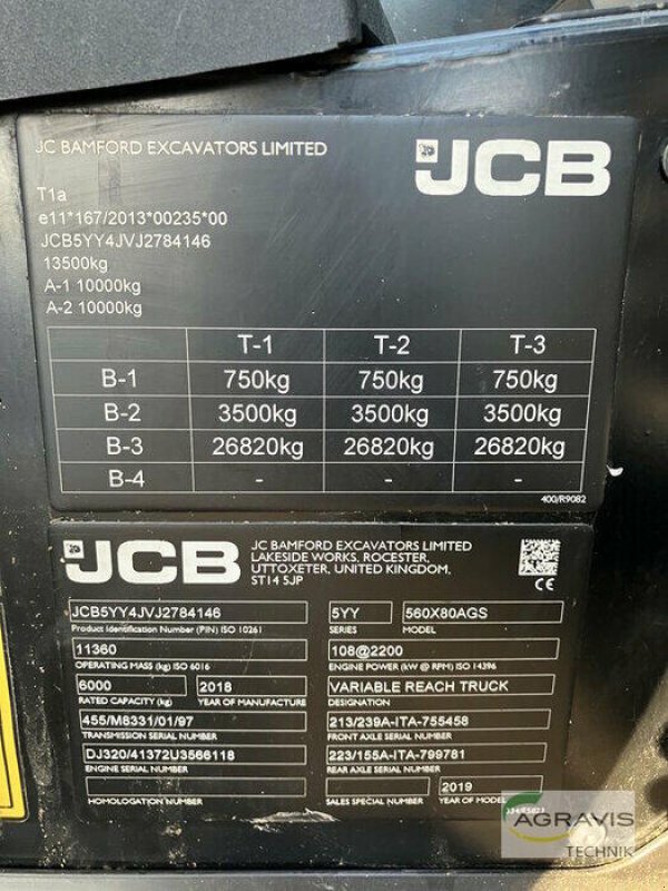 Teleskoplader des Typs JCB 560-80 AGRI SUPER, Gebrauchtmaschine in Schladen (Bild 11)