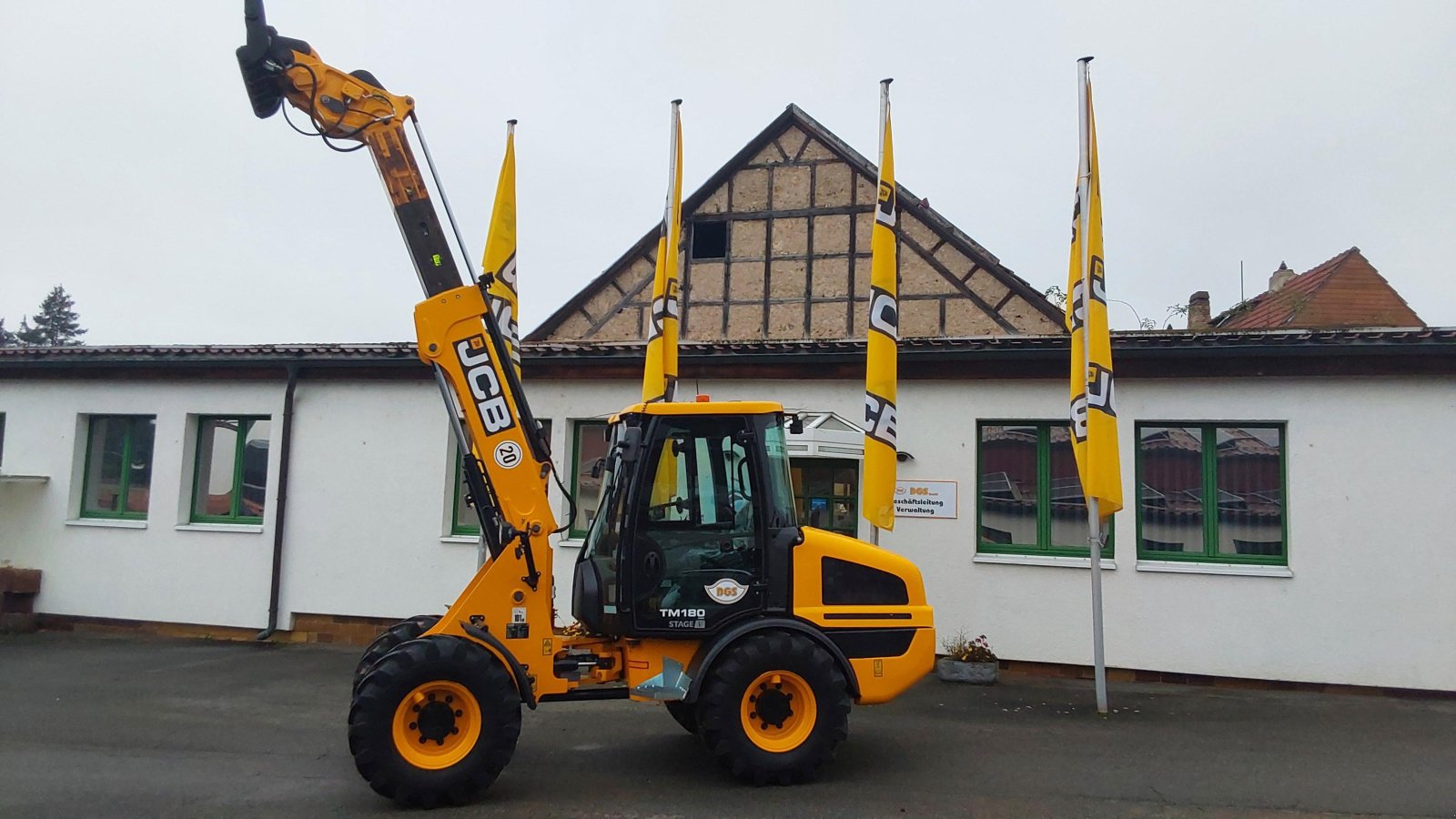 Teleskoplader del tipo JCB TM 180 Agri, Neumaschine In Döllstädt (Immagine 1)