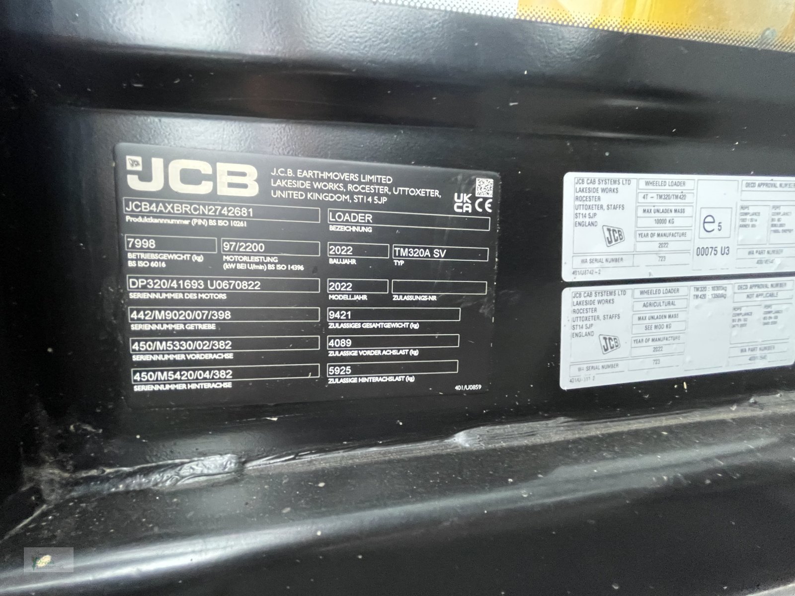 Teleskoplader del tipo JCB TM 320, Gebrauchtmaschine en Bad Kötzting (Imagen 8)