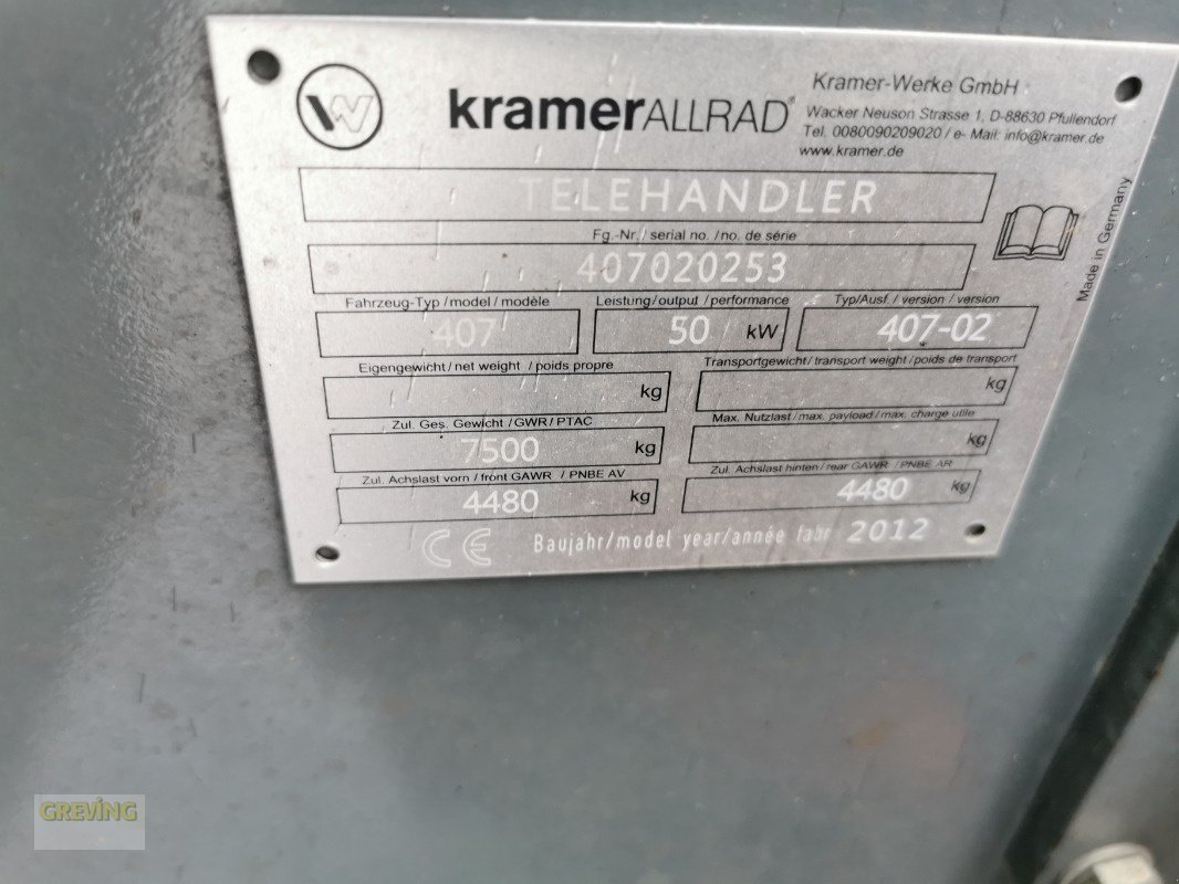 Teleskoplader a típus Kramer 2506, Gebrauchtmaschine ekkor: Wettringen (Kép 25)