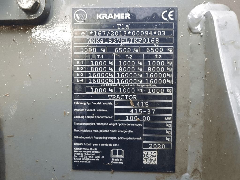 Teleskoplader typu Kramer KT 407, Gebrauchtmaschine w DOMFRONT (Zdjęcie 7)