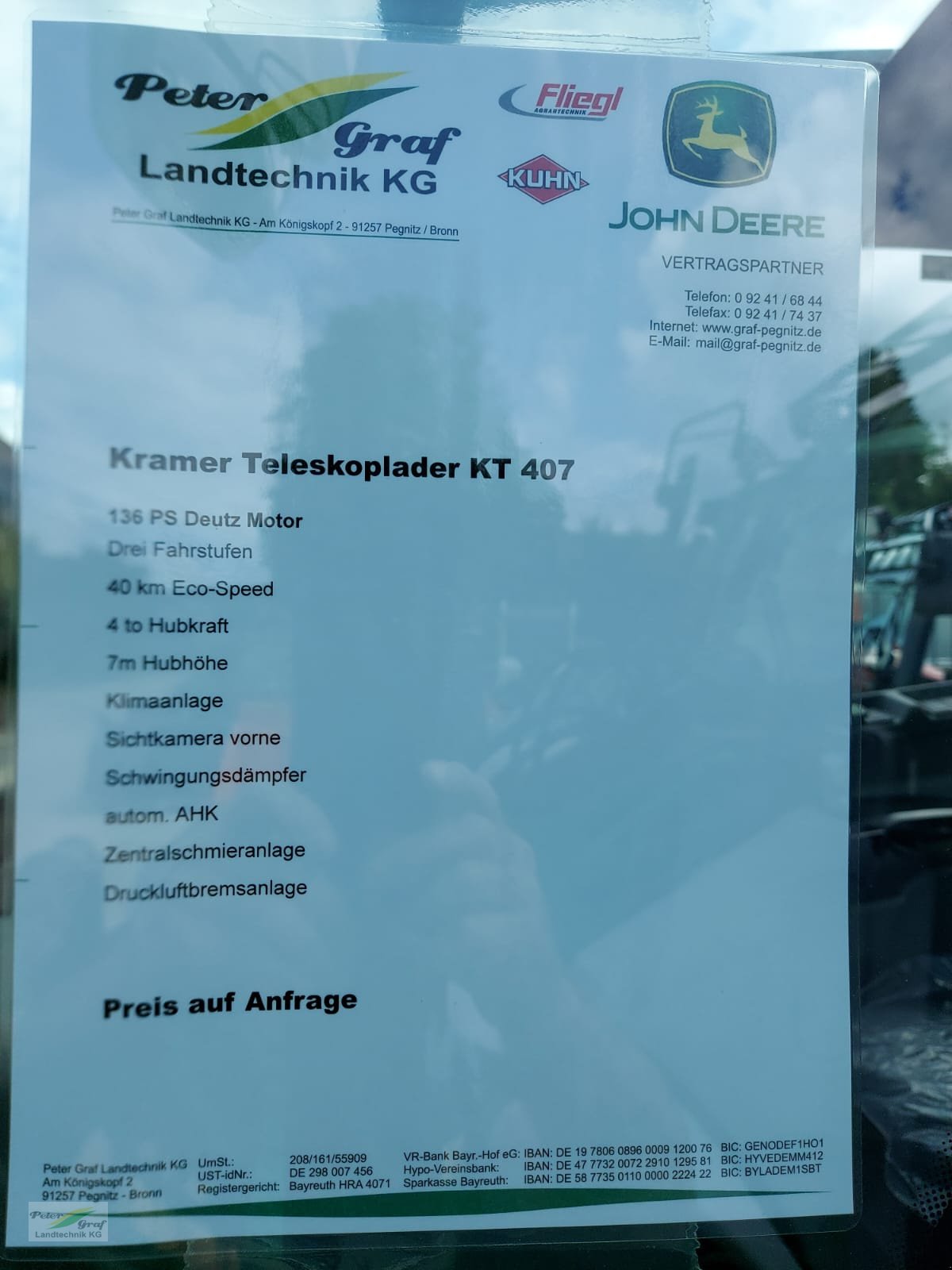 Teleskoplader типа Kramer KT 407, Neumaschine в Pegnitz-Bronn (Фотография 11)