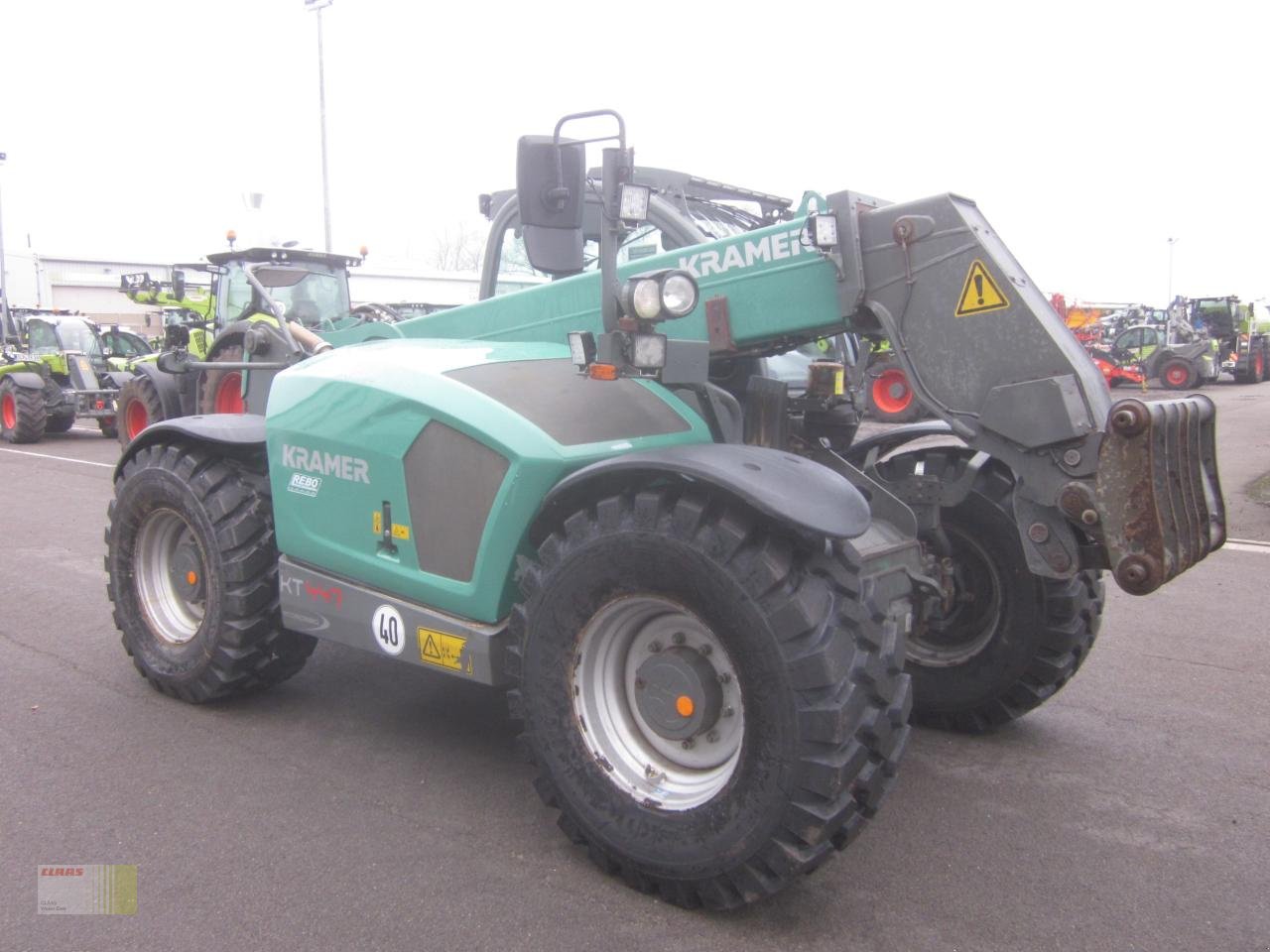 Teleskoplader типа Kramer KT 447 ECOSPEED, Klima, Druckluft, 40 km/h, 500er Räder NEU !, Zentralschmierung, Gebrauchtmaschine в Molbergen (Фотография 2)