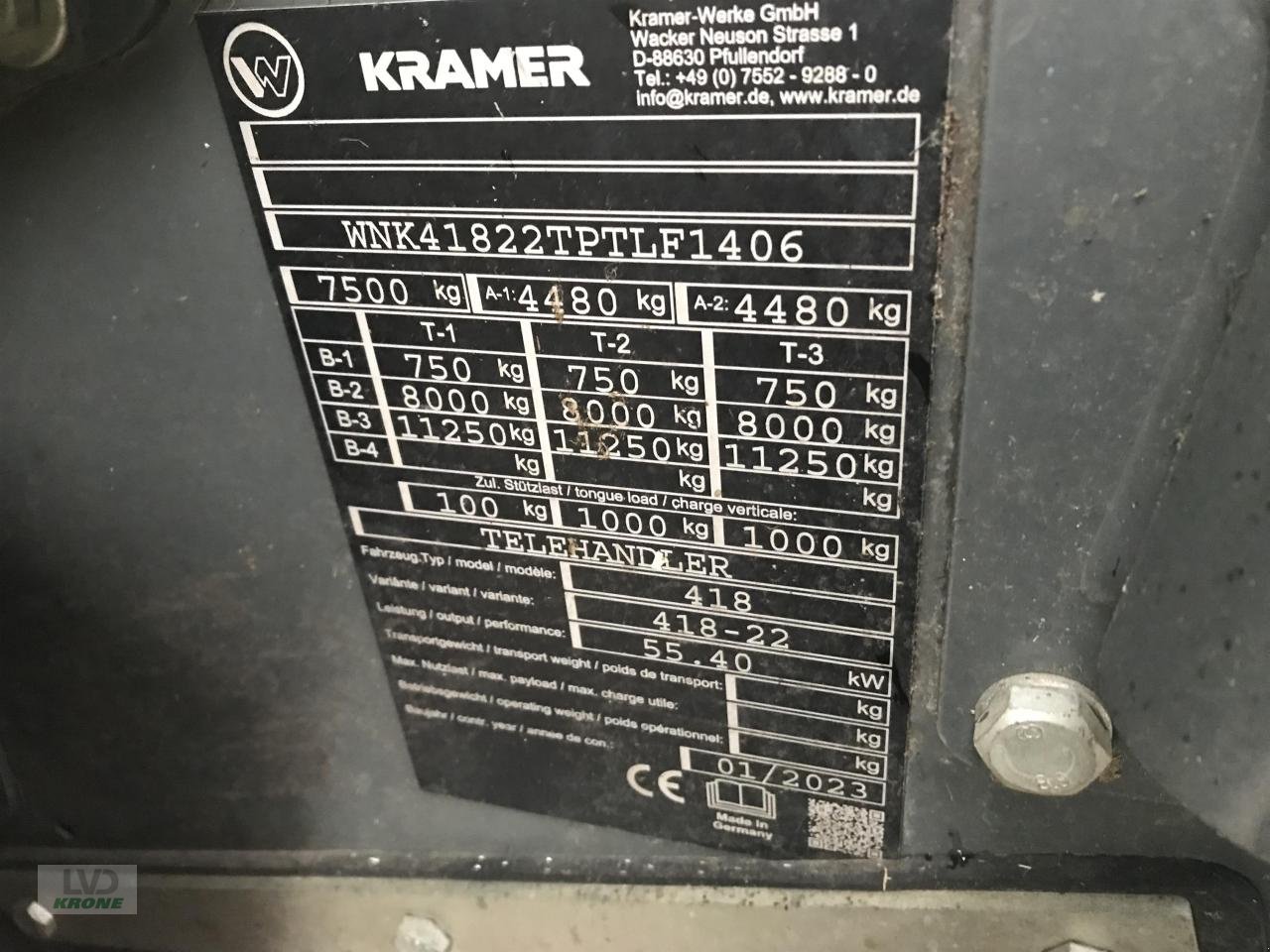 Teleskoplader typu Kramer KT276, Gebrauchtmaschine v Alt-Mölln (Obrázek 14)