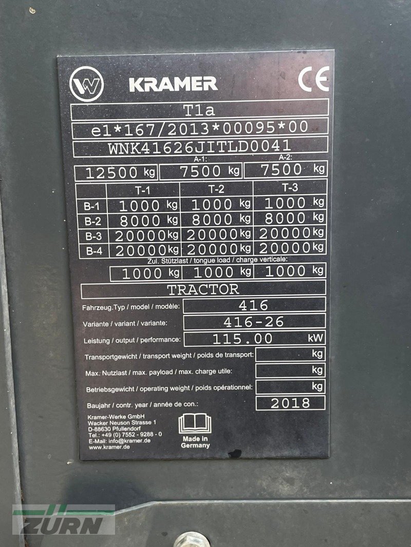 Teleskoplader от тип Kramer KT559, Gebrauchtmaschine в Windsbach (Снимка 8)