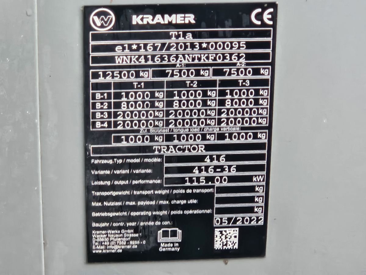 Teleskoplader typu Kramer KT559, Gebrauchtmaschine w Sieget in der Wart (Zdjęcie 4)