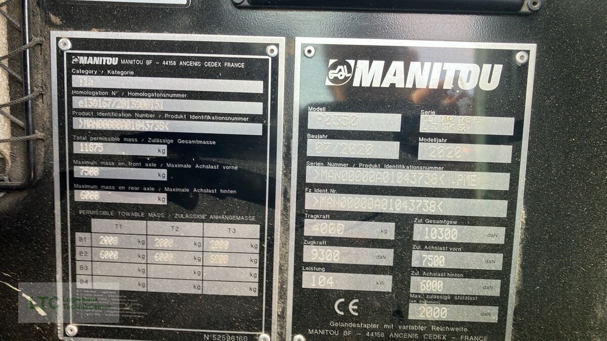 Teleskoplader tip Manitou MLT 1040-145PS, Gebrauchtmaschine in Großpetersdorf (Poză 20)