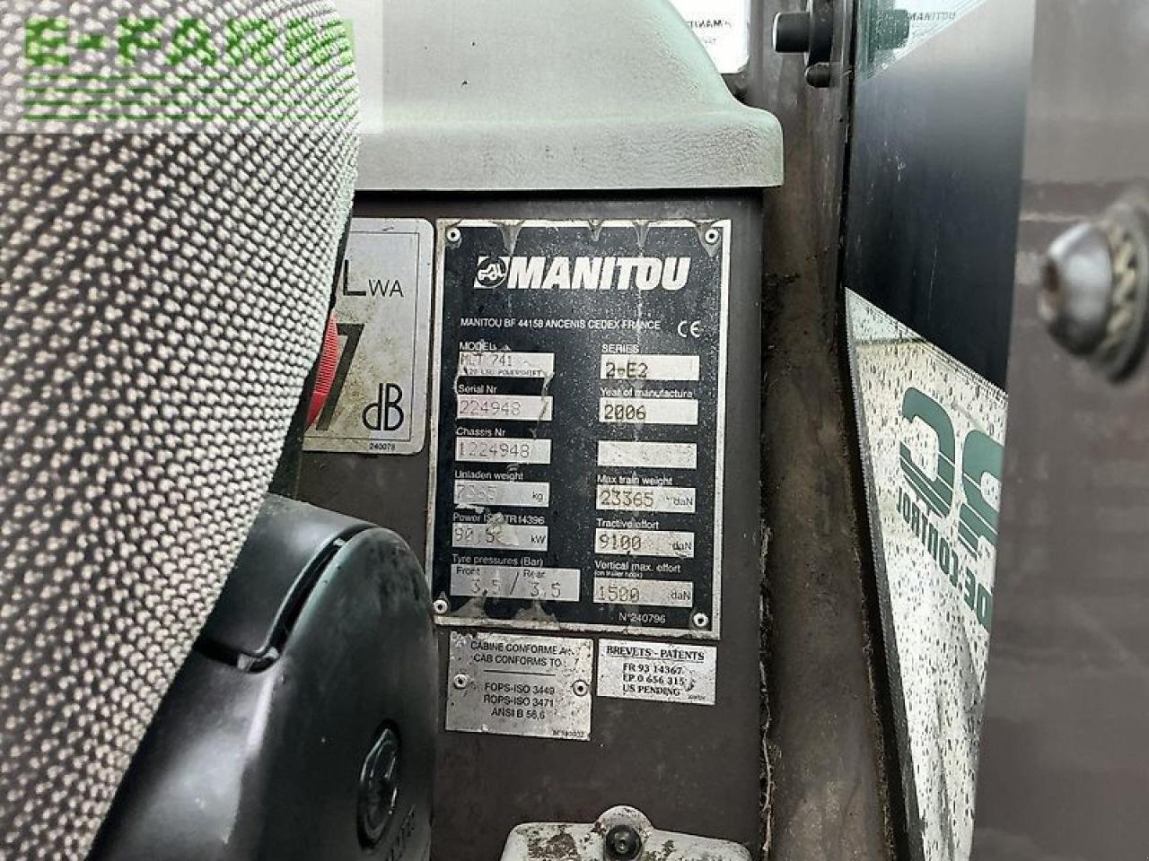 Teleskoplader του τύπου Manitou mlt 741-120 telehandler (st20211), Gebrauchtmaschine σε SHAFTESBURY (Φωτογραφία 16)