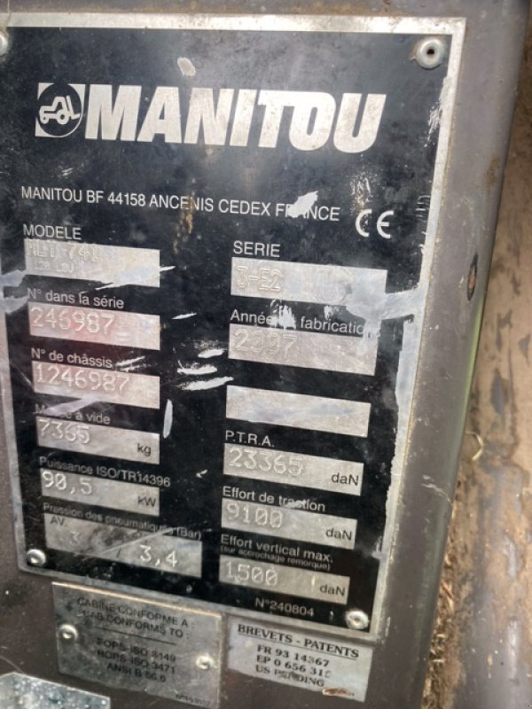 Teleskoplader tip Manitou MLT 741 120, Gebrauchtmaschine in Wargnies Le Grand (Poză 6)