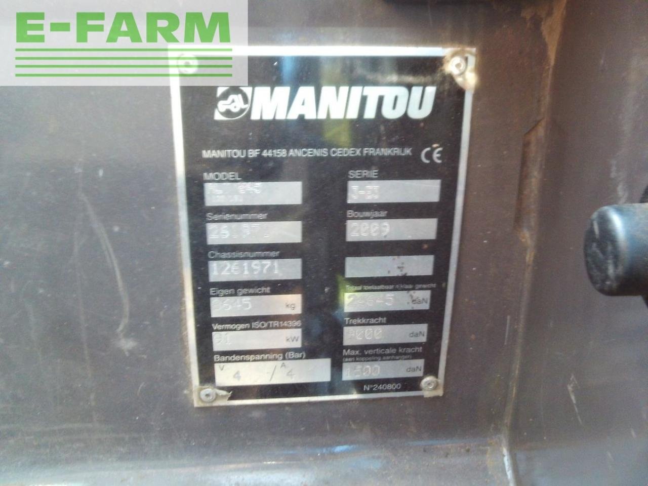 Teleskoplader του τύπου Manitou mlt 845-120 lsu turbo ( 8m - 4,5t ), Gebrauchtmaschine σε ST. NIKOLAI/DR. (Φωτογραφία 10)