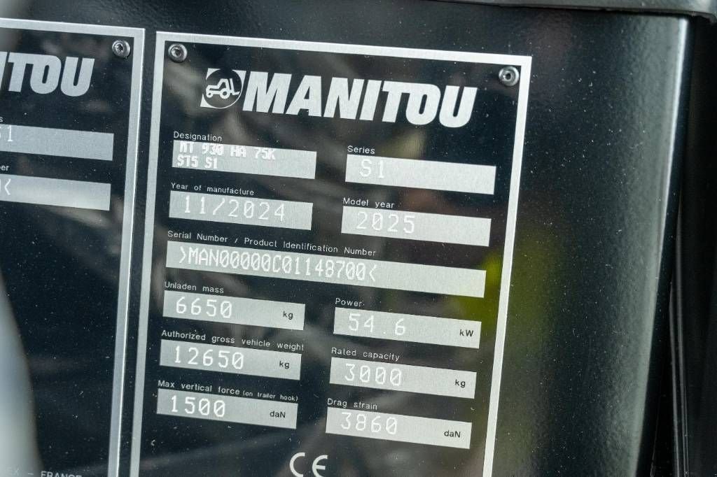 Teleskoplader a típus Manitou MT 930 HA, Neumaschine ekkor: Moerbeke (Kép 10)