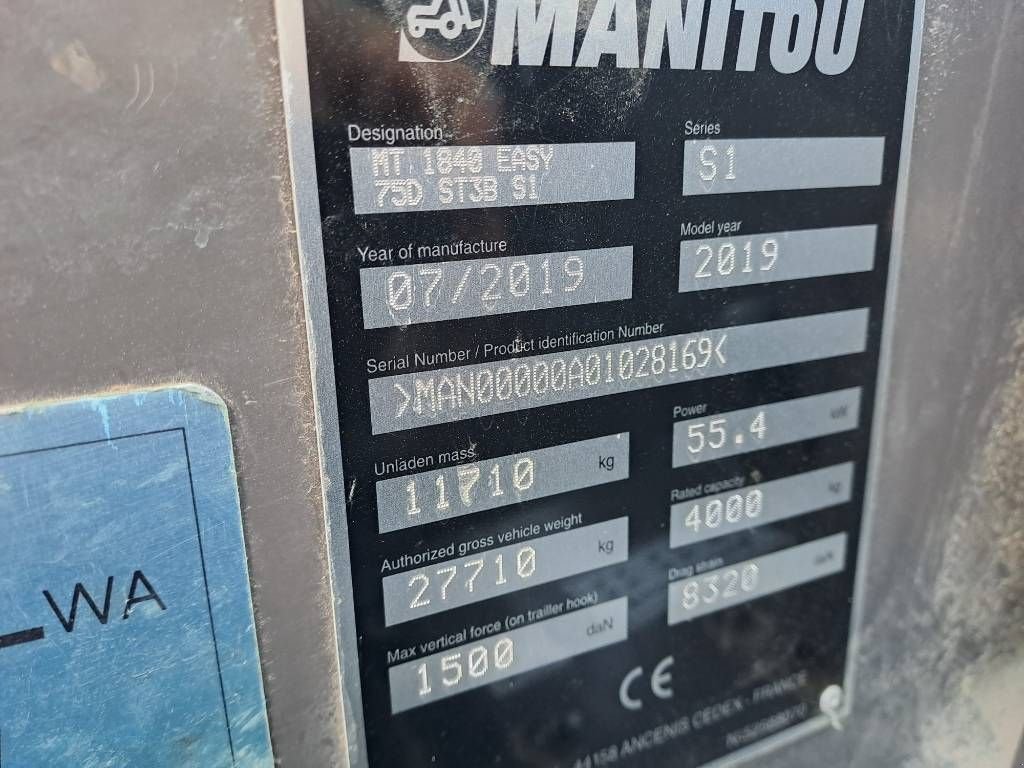 Teleskoplader от тип Manitou MT1840, Gebrauchtmaschine в Stabroek (Снимка 9)