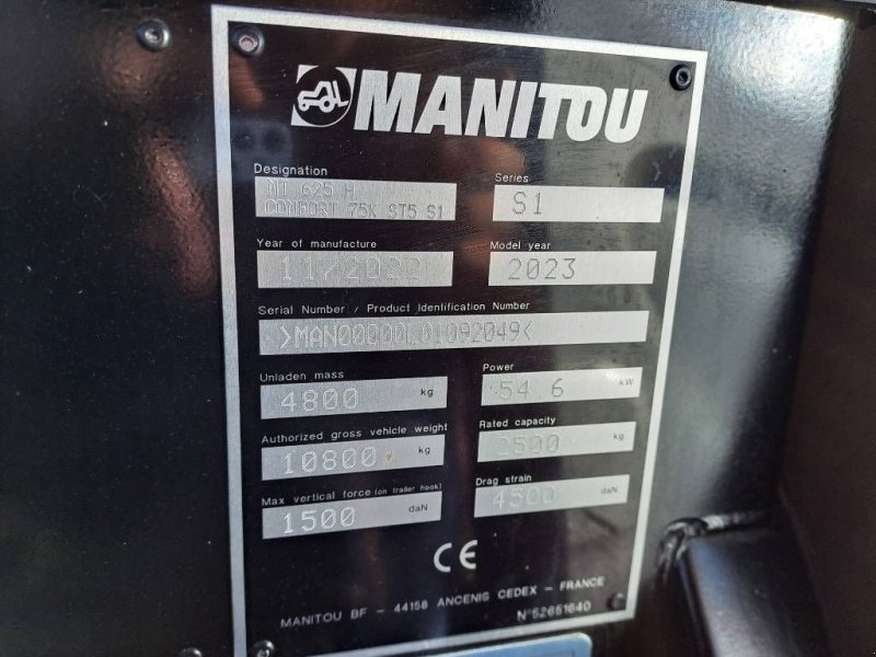 Teleskoplader del tipo Manitou MT625H, Gebrauchtmaschine en Stabroek (Imagen 1)