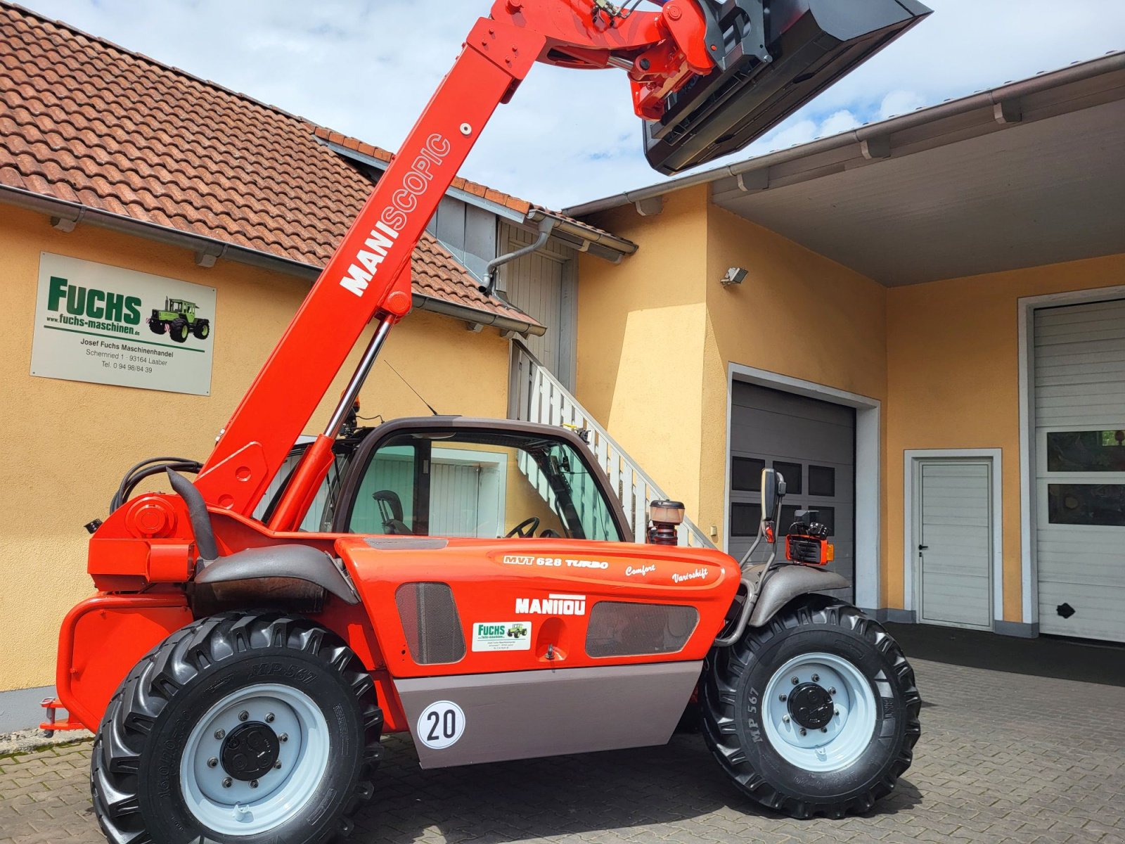 Teleskoplader typu Manitou MVT 628 Turbo, Teleskopradlader, Gebrauchtmaschine w Laaber (Zdjęcie 2)