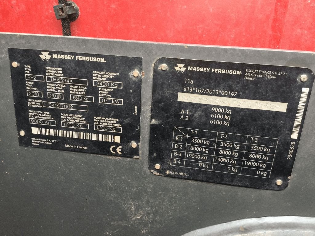 Teleskoplader van het type Massey Ferguson TH 6534, Gebrauchtmaschine in azerailles (Foto 10)