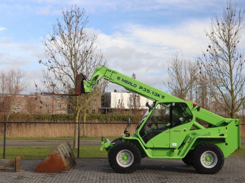 Teleskoplader del tipo Merlo P35.13 K FORKS BUCKET HOIST JIB, Gebrauchtmaschine In Marknesse (Immagine 1)