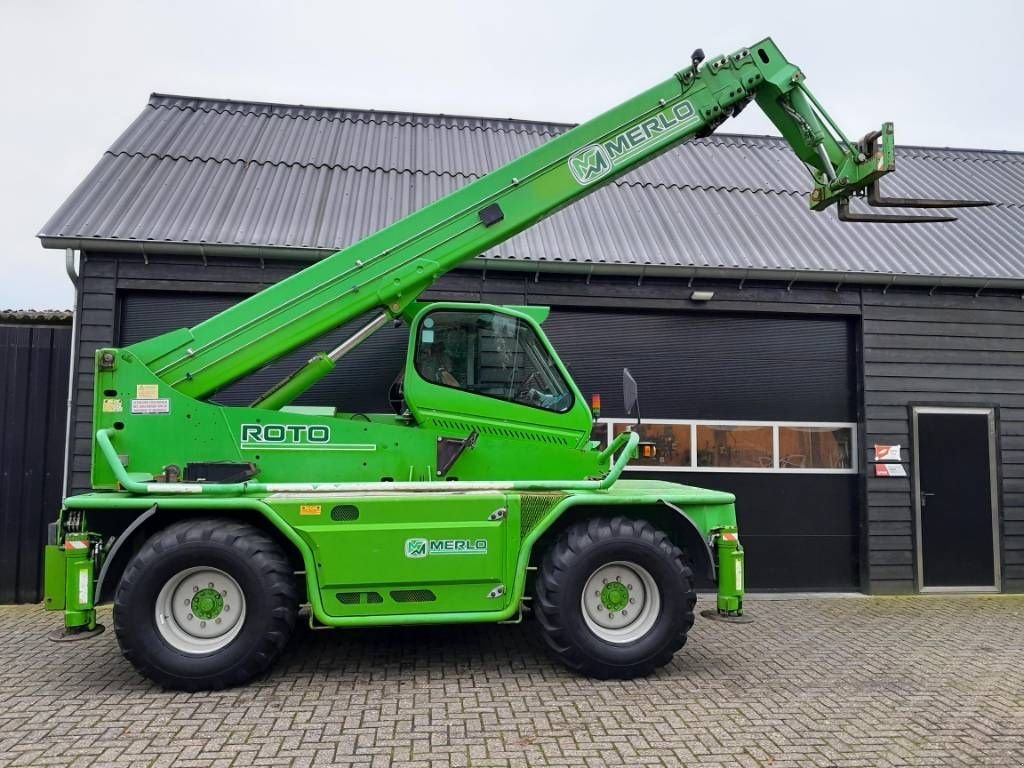 Teleskoplader van het type Merlo Roto 45.21 M CS S verreiker manbak radiograaf lier, Gebrauchtmaschine in Ederveen (Foto 8)