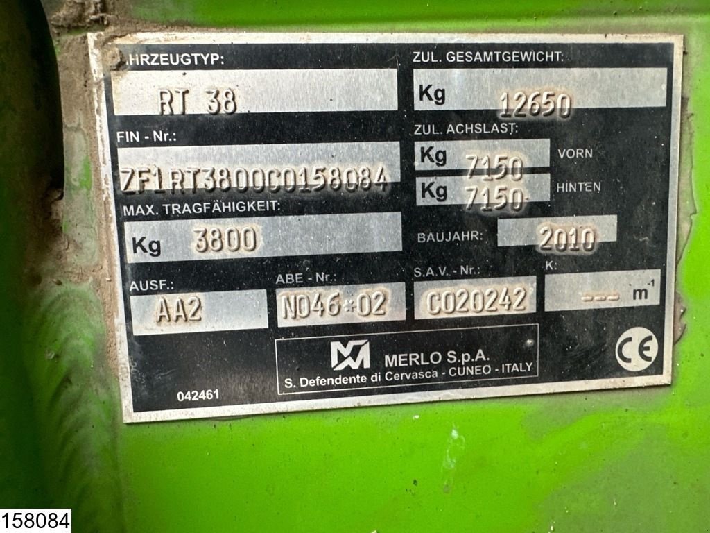 Teleskoplader a típus Merlo RT 38.16 RT 38.16S 4x4x4 roto, Remote, Gebrauchtmaschine ekkor: Ede (Kép 10)