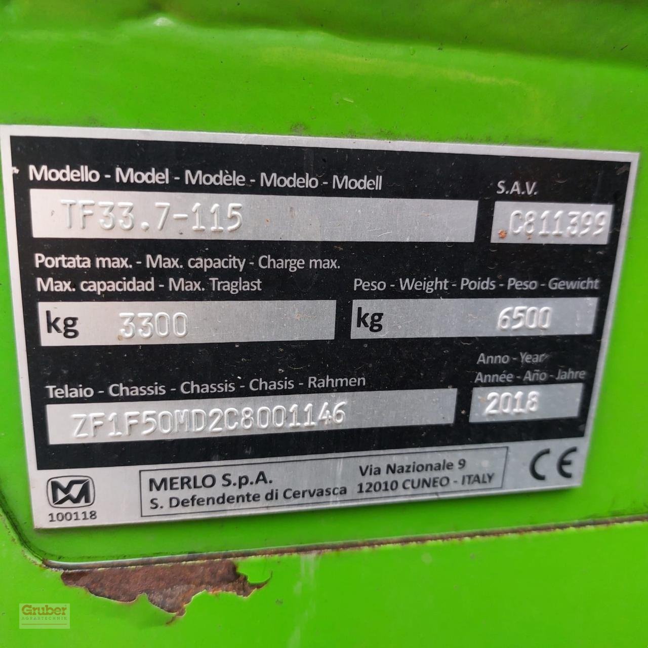 Teleskoplader tipa Merlo TF 33.7 - 115, Gebrauchtmaschine u Elsnig (Slika 13)