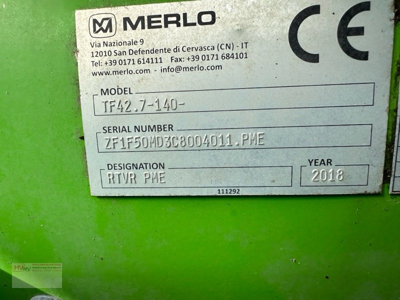 Teleskoplader του τύπου Merlo TF 42.7-140, Gebrauchtmaschine σε Neubrandenburg (Φωτογραφία 18)