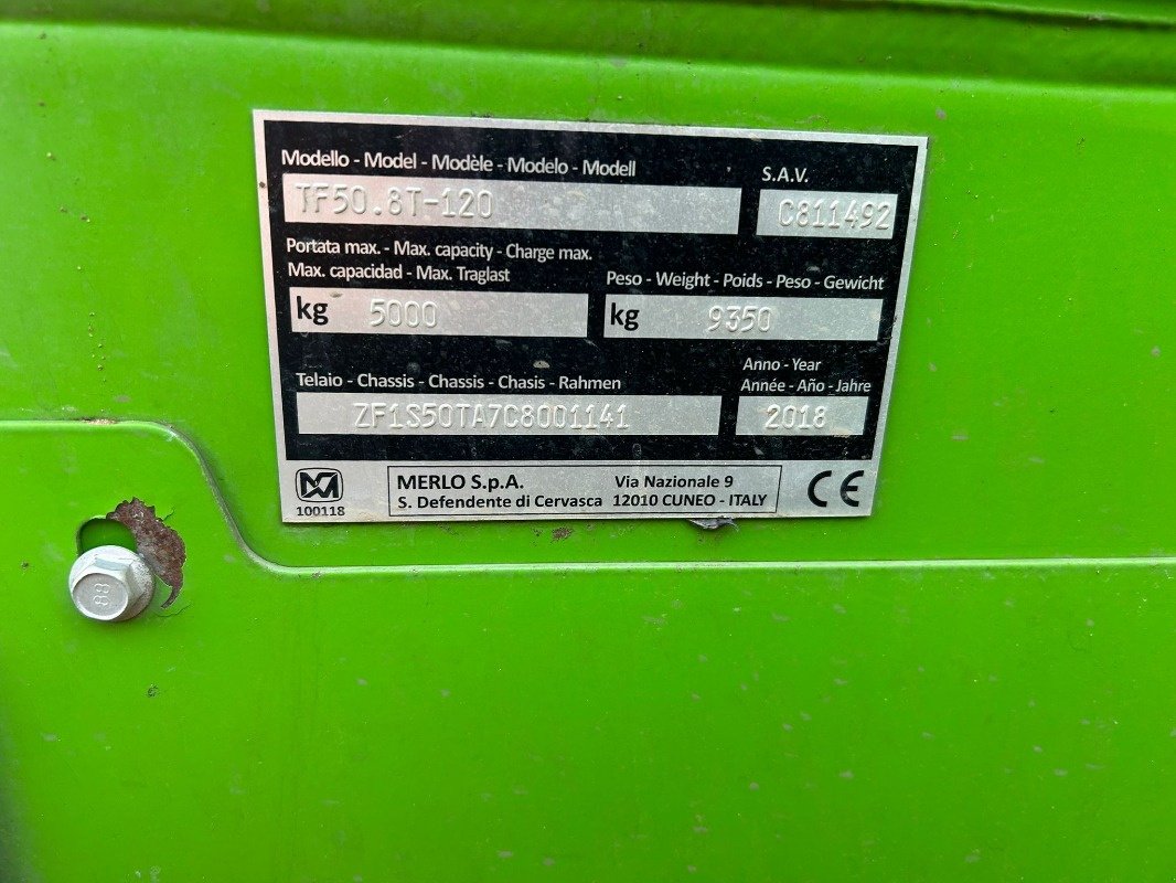 Teleskoplader del tipo Merlo TF 50.8 T, Gebrauchtmaschine en Sittensen (Imagen 16)