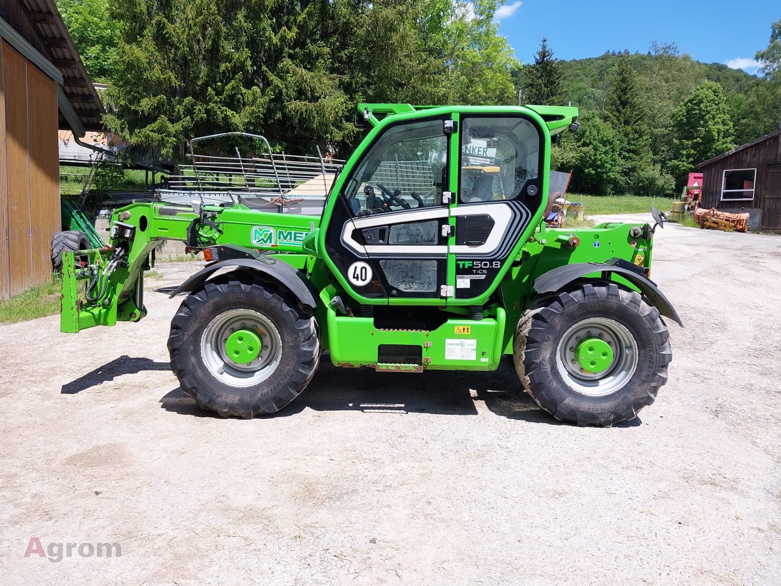 Teleskoplader del tipo Merlo TF 50.8 TCS-156, Gebrauchtmaschine In Tieringen (Immagine 10)