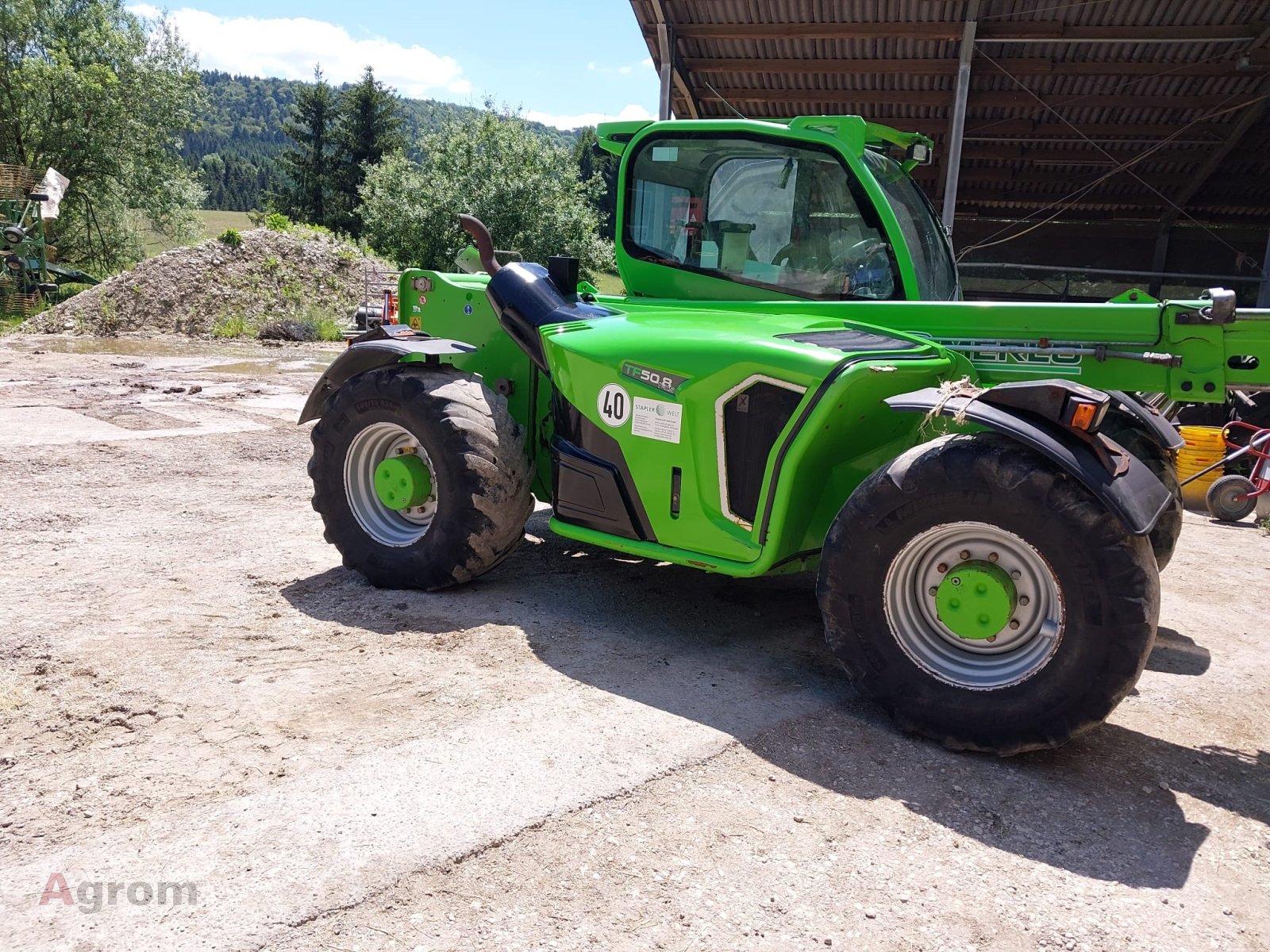 Teleskoplader del tipo Merlo TF 50.8 TCS-156, Gebrauchtmaschine In Tieringen (Immagine 13)