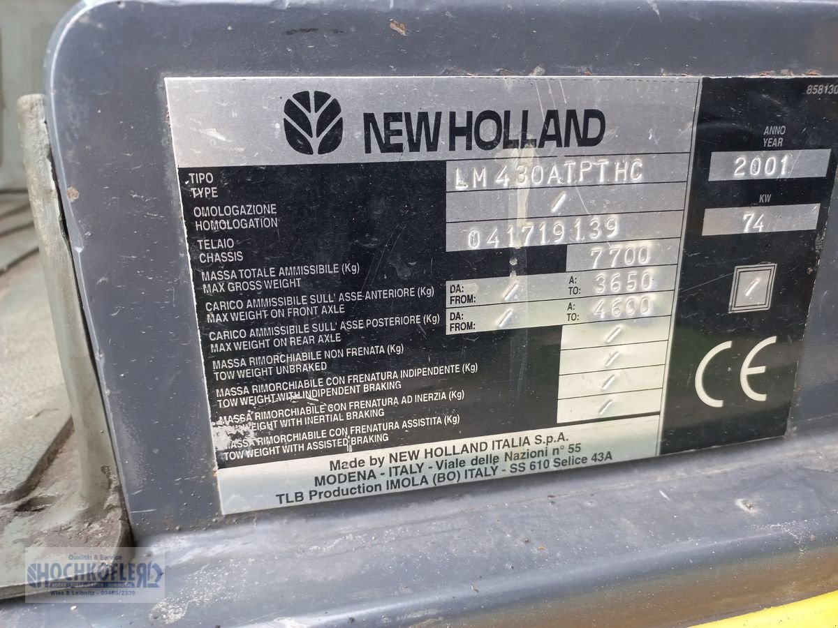 Teleskoplader του τύπου New Holland LM 430, Gebrauchtmaschine σε Wies (Φωτογραφία 7)