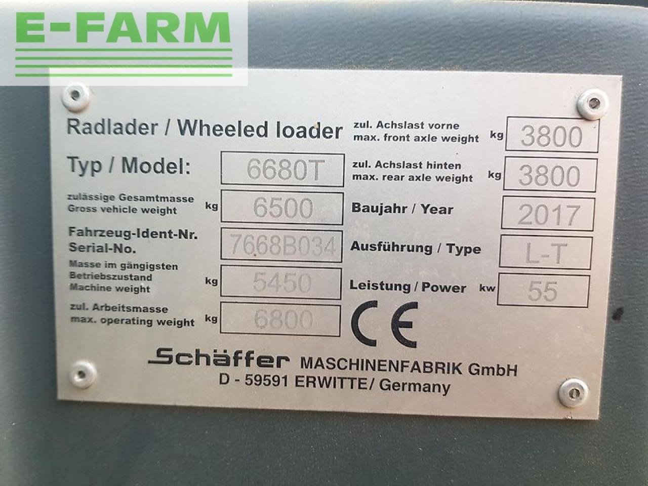 Teleskoplader типа Schäffer 6680t, Gebrauchtmaschine в EIXEN (Фотография 5)